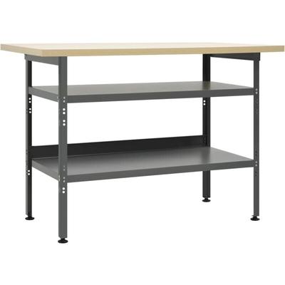 Vidaxl - Werkbank Grau 120×60×85 cm Stahl Image