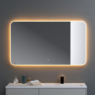 Doporro - Badspiegel-03 Led-Lichtspiegel 120x80cm mit Dimmen-Funktion Beschlagfreier Wandspiegel