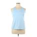 Adidas Active Tank Top: Blue Activewear - Women's Size 1X