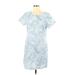 Tommy Bahama Casual Dress - Shift: Blue Paisley Dresses - Women's Size Small