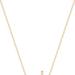 Simply Rhona Graceful Cross 18" Necklace Pendant Necklace In 18K Gold Plated Stainless Steel - Gold