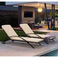 Latitude Run® Ariatna Outdoor Stainless Steel Chaise Lounge Set | 36 H x 24 W x 79 D in | Wayfair 42FB308AA51A484D9AC076A24E31F008