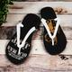 Herren Hausschuhe Flip-Flops Hausschuhe Slippers Schuhe bedrucken Klassisch Brautkleider schlicht Strand Design Täglich Urlaub EVA Polyester Wasserdicht Komfortabel Rutschfest Dunkelbraun Schwarz