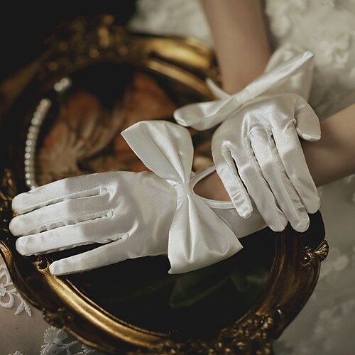 Elegant 1950er 1920er Handschuhe Brautkleidung Normal Der große Gatsby Kostüm Damen Hochzeit Party / Abend Abschlussball Erwachsene Handschuhe Image