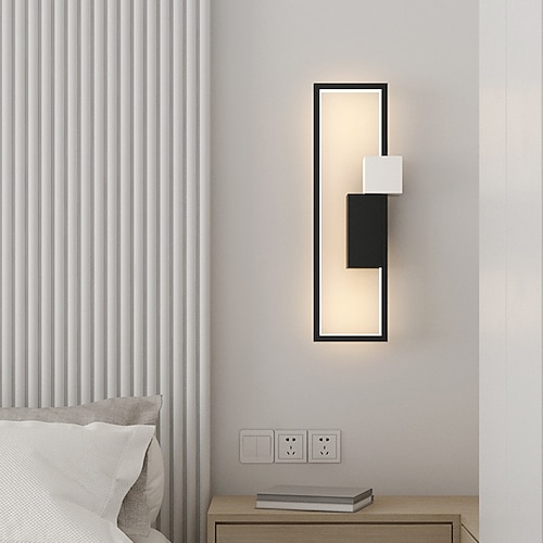 moderne led acryl wandleuchte 15 watt 28 watt tricolor dimmen/warmes licht kann für schlafzimmer korridor treppe bad innenbeleuchtung lampen hauptdekoration ausgewählt werden Image