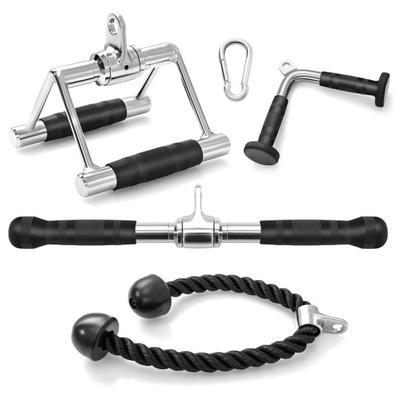 Costway 4-Piece Cable Machine Attachment Set for H...