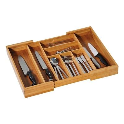 KESPER Variabler Besteckkasten Bambus 35 - 58 cm braun braun, 35x6x43 cm Image