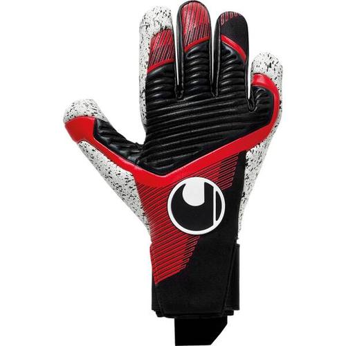 UHLSPORT Herren Handschuhe Powerline Supergrip+, Größe 10,5 in schwarz/rot/weiß