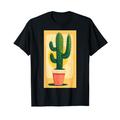 Boho Kaktus Kaktus Botanische Sukkulente bunt T-Shirt