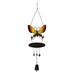 Wdminyy Wind Chimes Clearance Saleï¼� Metal Butterfly Wind Chimes Metal Crafts Painted Decorative Bell Pendants Room Decor Yellow