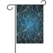 Hidove Halloween Spider Web On Blue Seasonal Holiday Garden Yard House Flag Banner 12 x 18 inches Decorative Flag for Home Indoor Outdoor Decor