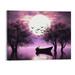PRATYUS wall decorations for living room framed canvas wall art bathroom artwork for wall painting office bedroom wall decor Black and white ocean purple Landscape modern Posters home decor 20x16 In