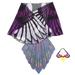 Eagle Wings Performance Ornament Girl Outfits Comfortable Cosplay Halloween Costume Kids Child Purple Chiffon