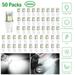 50Pcs/Kit LED Car Light Bulbs 1000lm T10 Base 5050 6000K White Auto Lamps Replacement for Dome Map Door Trunk Signal License Plate