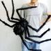 Haraliny Giant Fake Spider Toy Halloween Large Funny Joke Prank Props Party Decor Black