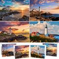 4 Pack Puzzles for YPF5 Adults 1000 Pieces Lighthouse Puzzles Jigsaw Puzzles for Adults 1000 Pieces and Up Nature Puzzles Landscape Puzzles Gifts for Women Friends Kids Valentines Day Gifts