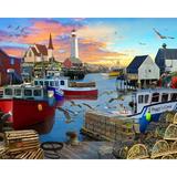 Vermont Christmas Company Fishing YPF5 Cove Jigsaw Puzzle 1000 Piece 30 x 24 - Large Interlocking Pieces - Unique Randomly Shaped Piece - Puzzle for Adults