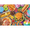 Buffalo Games - Fun YPF5 Fair Food - 300 Large Piece Jigsaw Puzzle for Adults Challenging Puzzle Perfect for Game Nights - 300 Large Piece Finished Puzzle Size is 21.25 x 15.00