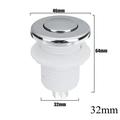 32mm Push Air Switch Button For Bathtub Spa Garbage Whirlpool Pneumatic Micro Switch Toggle Electronic Home Kit 32mm