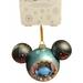 Disney Parks Walt Disney Stitch Icon Mickey Ears Glass Christmas Ornament New