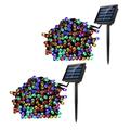 2 Sets Decor Garden LED Solar Lights Solar Powered LED Lights Xmas LED Solar Lights Yard LED Solar Lights