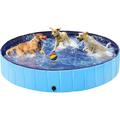 Foldable Hard Plastic Extra Large Dog Pet Bath Swimming Pool Collapsible Dog Pet Pools Bathing Tub Paddling Pool for Large Pets Dogs Cats
