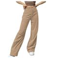 Sweatpants for Golf Athletic Lounge Travel Work Casual Pants for Women Leg Womenâ€™s Waisted Trousers Pants Wide Baggy Mid Solid Straight Casual Women s Jeans Women s Clearance Pants