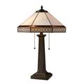 Elk Home 16-Inch Wide Stone Filigree Table Lamp Tiffany Bronze