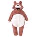 Karuedoo Cute Halloween Baby Outfit Animal Cosplay Jumpsuit with Long Sleeves and Hood