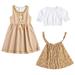 BOLUOYI Christmas Outfit for Girls Kids Toddler Baby Girls Summer the Oktoberfest Cotton Short Sleeve Tops Princess Dress Outfits Clothes