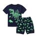 KDFJPTH Toddler Baby Kids Boys Dinosaur Print Tops Shorts Pants Pajamas Sleepwear Set Clothe for Baby Boy Baby Boy Dress Outfit