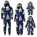 Hapimo Family Matching Pajama Sets Outfits Snow Men Long Sleeve Hoodie Romper Jumpsuits Deer Head Style Suit Printed Home Wear Casual Holiday Christmas Gift for Women Dark Blue M