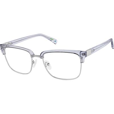 Zenni Browline Prescription Glasses Purple Eco Full Rim Frame