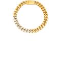 Saint Laurent Thick Curb Chain Necklace in Or Pale Or Laiton - Metallic Gold. Size L (also in M).