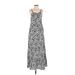 House of Harlow 1960 Casual Dress - Maxi: Blue Floral Motif Dresses - Women's Size X-Small