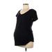 Motherhood Short Sleeve T-Shirt: Black Tops - Women's Size Large Maternity