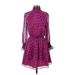 RACHEL Rachel Roy Casual Dress: Purple Animal Print Dresses - New - Women's Size Small