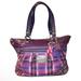 Coach Bags | Coach Poppy Nwot Purple Tartan Plaid Glam Tote | Color: Purple/Silver | Size: 17"W, 13"H, 4"D