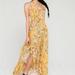 Free People Dresses | Free People Maxi Dress With Slit | Color: Brown/Yellow | Size: M