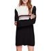 Free People Dresses | Free People Womens Colorblock Sweater Dress, Black, Dm | Color: Black | Size: L