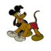 Disney Toys | Disney Pluto Trading Lapel Pin Dressed Up In Mickey Mouse Ear Hat Shorts Shoes | Color: Black/Yellow | Size: Osbb