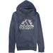 Adidas Tops | Adidas Womens Logo Hoodie Sweatshirt, Blue, Dm | Color: Blue | Size: Xs