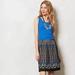 Anthropologie Dresses | Anthropologie Girls From Savoy Blue Black White Merino Wool Pleated Dress Small | Color: Black/Blue | Size: S