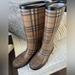 Burberry Shoes | Authentic Classic Burberry Rain Boots! | Color: Cream/Tan | Size: 7