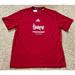 Adidas Shirts | Nebraska Cornhuskers Adidas Team Issue Red Performance Workout Shirt Size Large | Color: Red | Size: L