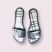 Burberry Shoes | Burberry Woman’s Black Plaid Slides Size 36 | Color: Black/Tan | Size: 6