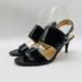 Coach Shoes | Coach Shoes Womens 7.5 Black Patent Kitten Heel Slingback Strappy Marla Sandals | Color: Black | Size: 7.5