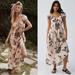 Free People Dresses | Free People Forget Me Not Floral Midi Dress, Small Nwt | Color: Black/Cream | Size: S