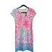 Lilly Pulitzer Dresses | Lilly Pulitzer Dress Size Xxs Sophieletta Isla De Coco Floral Bright Dress Women | Color: Blue/Pink | Size: Xxs