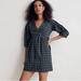 Madewell Dresses | Madewell Marianna Puff Sleeve Green Plaid Minidress Size M Like New Condition | Color: Blue/Green | Size: M